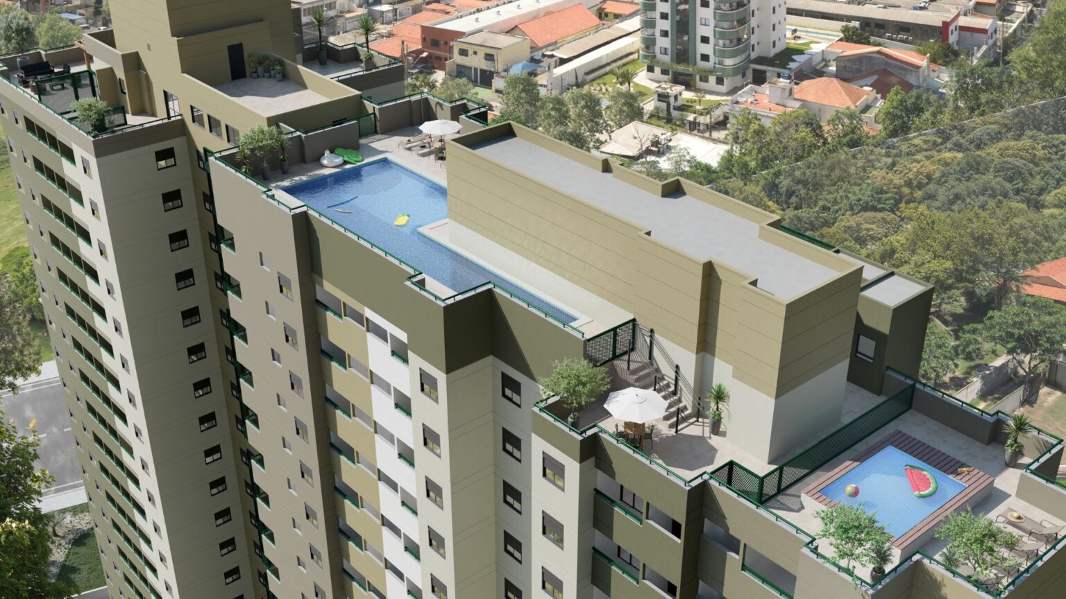 Piscina na cobertura